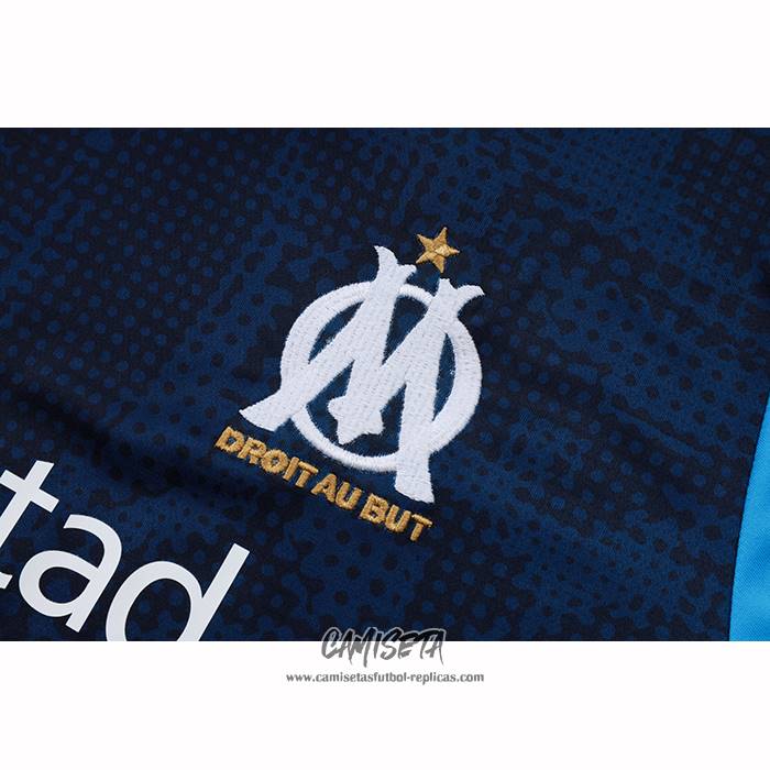 Chandal del Olympique Marsella 2025-2026 Manga Corta Azul - Pantalon Corto